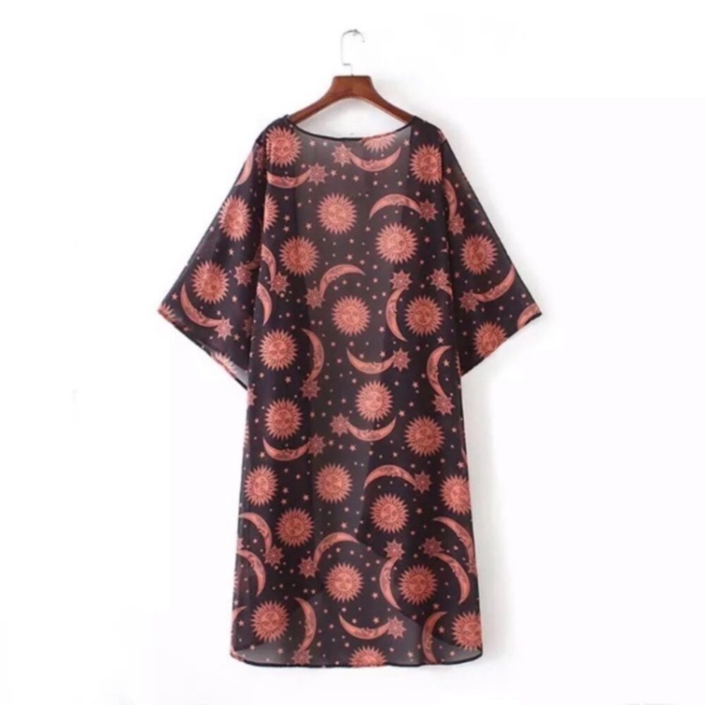Celestial Sun Moon Kimono - Picture 7 of 8